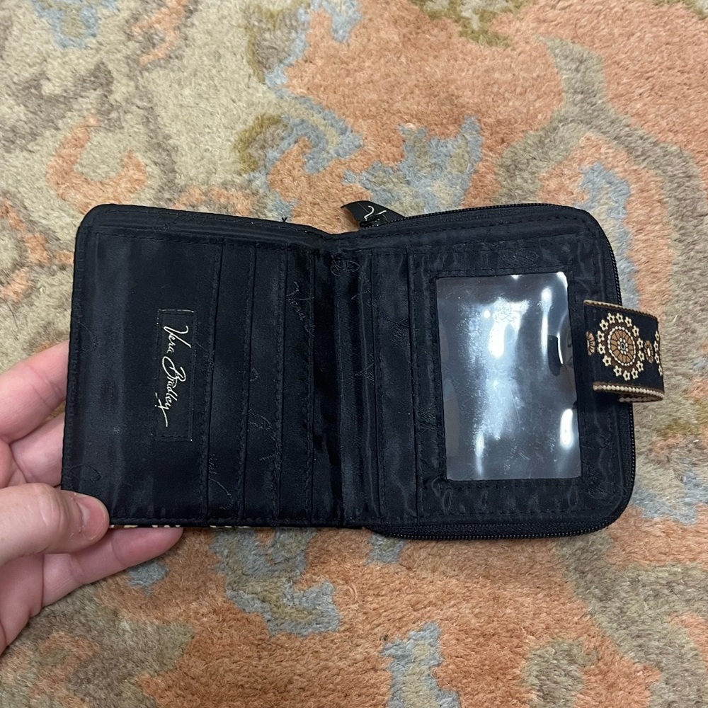 Vera Bradley Retired Cafe Latte Print Mini Zip Wallet ☕️🤎 - Picture 7 of 9